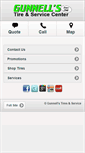 Mobile Screenshot of gunnellstiresandservice.com